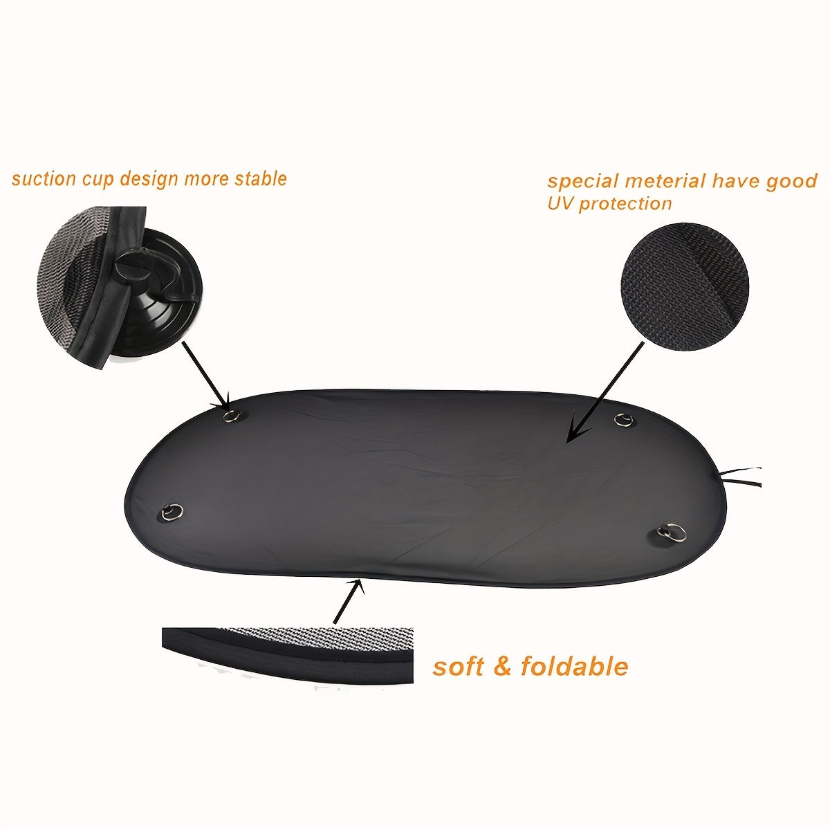 Авто-зонт солнцезащитный UV-защита, сетчатая крышка для окон и багажника