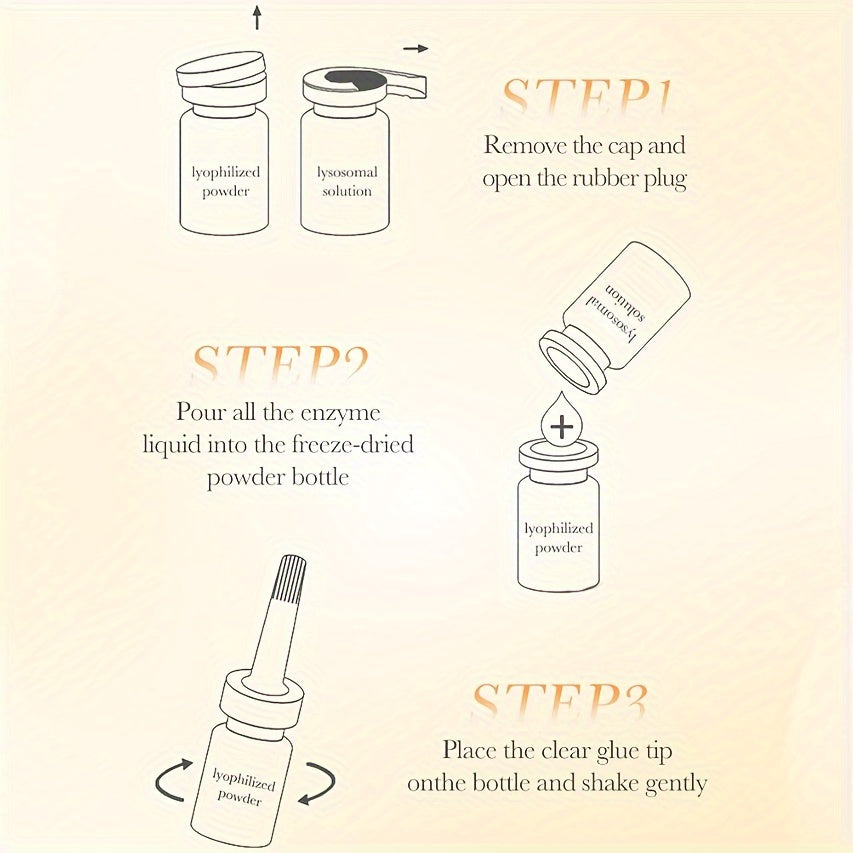 Moisturizing Facial Serum for All Skin Types with Rice Pulp Enzyme Hyaluronic Powder Lysozyme