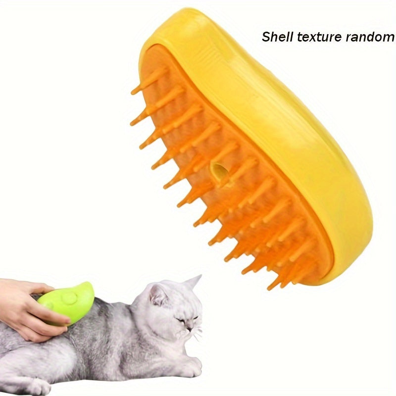 USB-Powered Steam Pet Brush for Cats and Dogs Deshedding Comb with Spray Indoor Outdoor