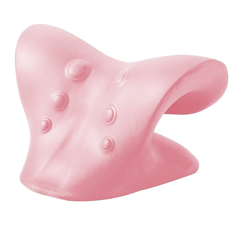 Medium Firm Foam Neck Pillow for Spinal Support C-Shaped Ergonomic Shoulder Relaxer