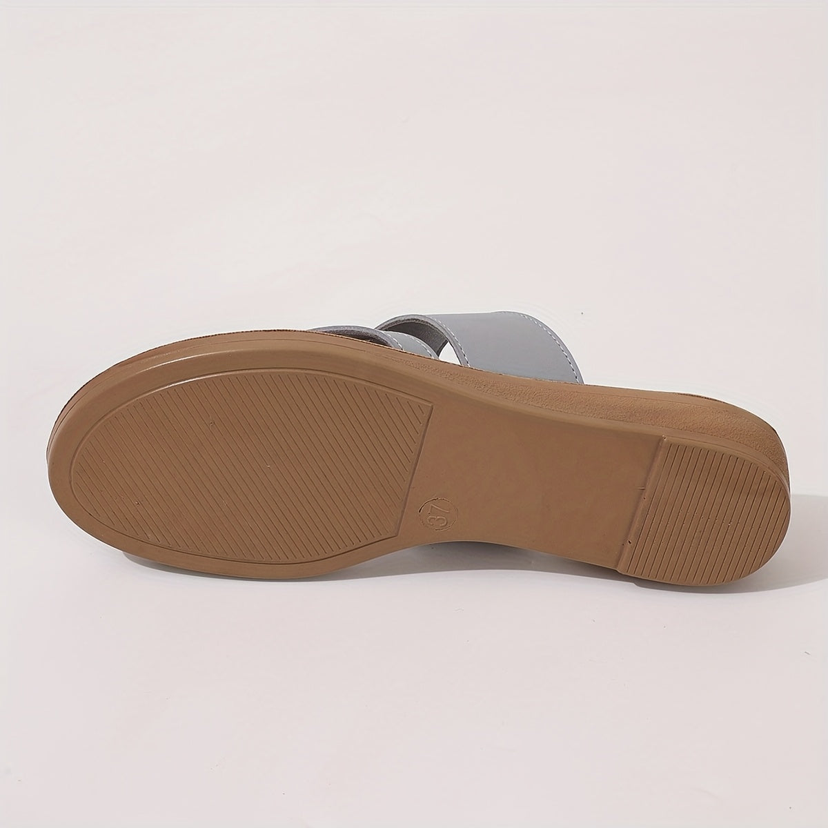 Women Flat Sandals with Toe Separators Soft PU Upper Summer Casual Formal