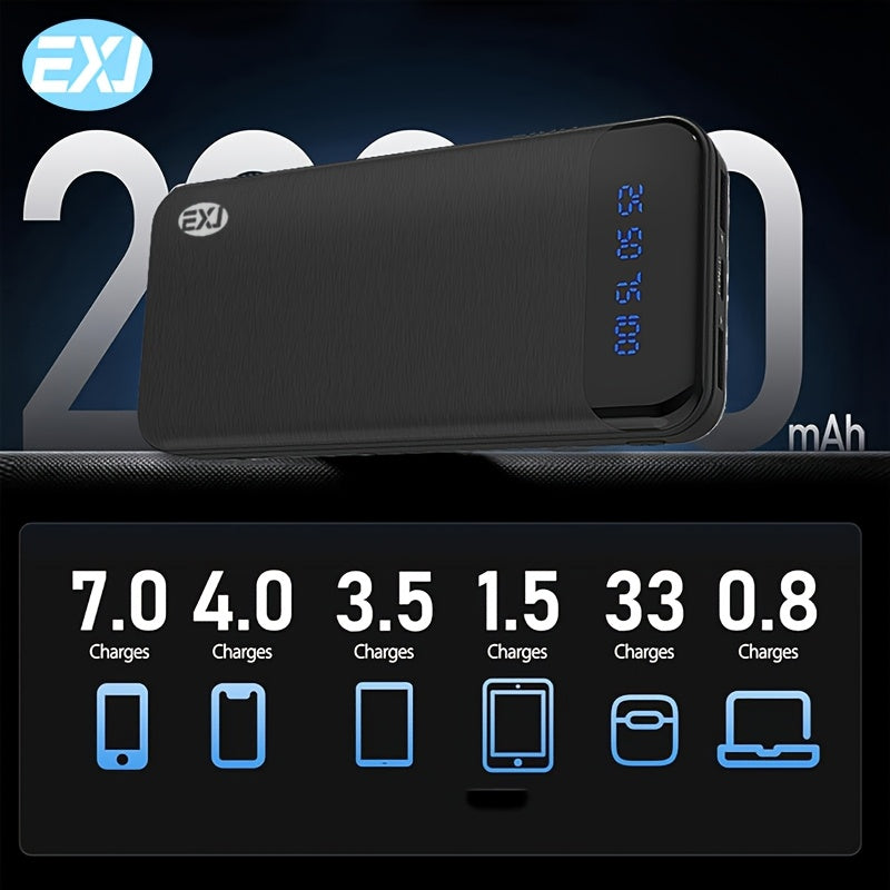 Portable Power Bank 20000mAh Fast Charging Compact Universal Compatibility