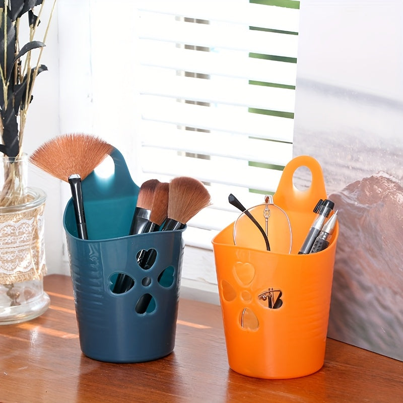 Ko'p rangli plastik devorga o'rnatiladigan saqlash savati - oshxona, hammom, talabalar yotoqxonasida foydalanish uchun mukammal - yig'ish shart emas, elektrsiz, yog'ochsiz dizayn