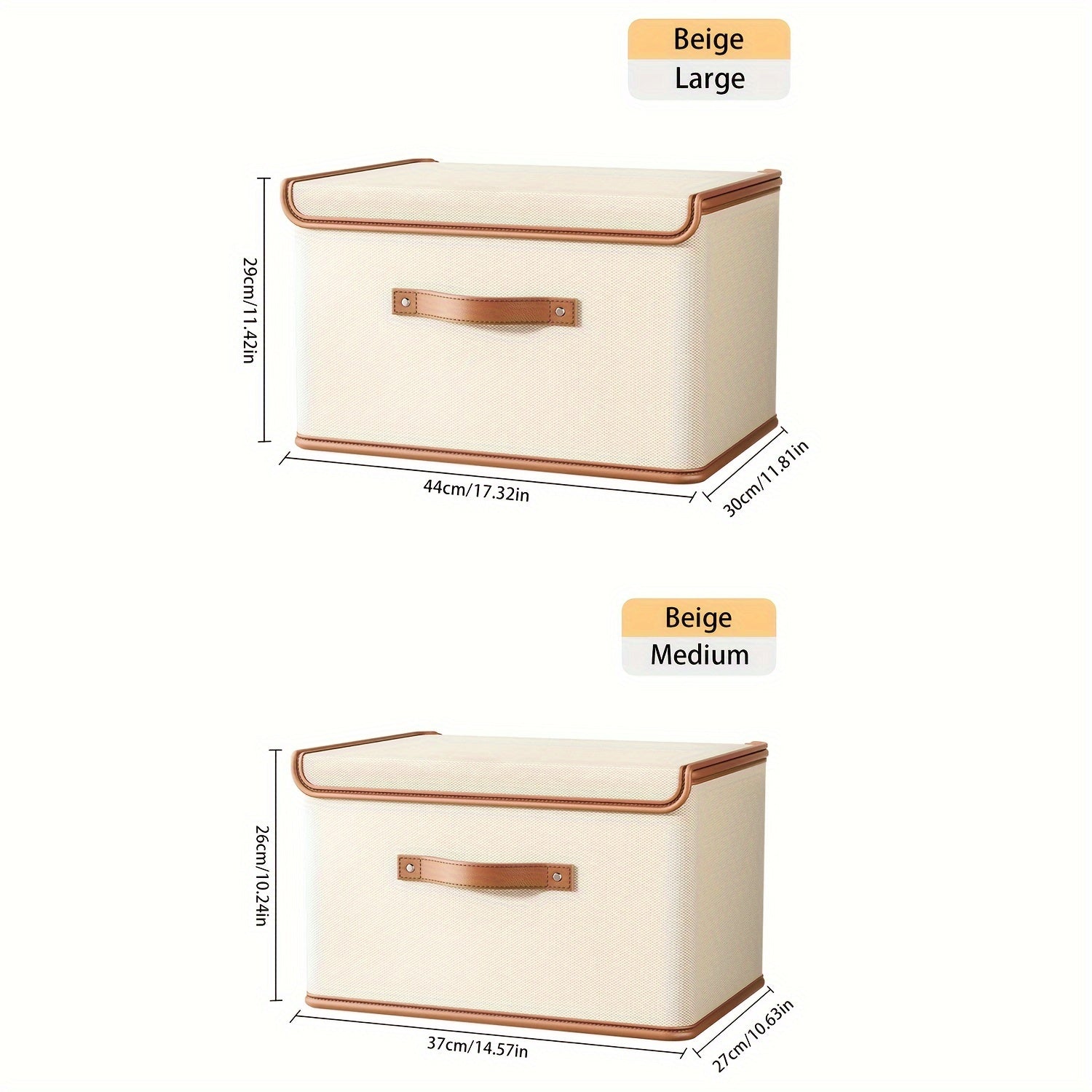 Grandes cestas de tela con tapas para ropa, toallas y ropa interior, organizadores plegables que ahorran espacio