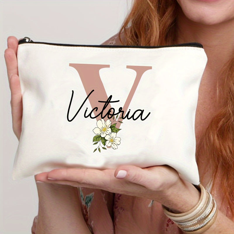 Personalized Makeup Bag Travel Toiletry Organizer Cosmetic Pouch for Women