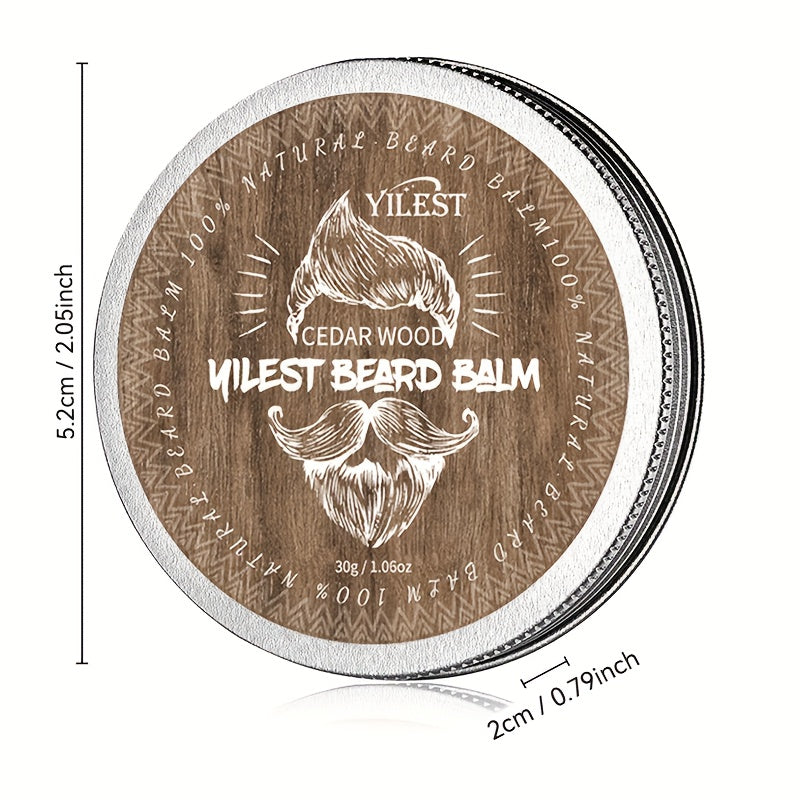 Воск для бороды для мужчин 30 г с ароматом кедра увлажняющий для укладки и укрощения
