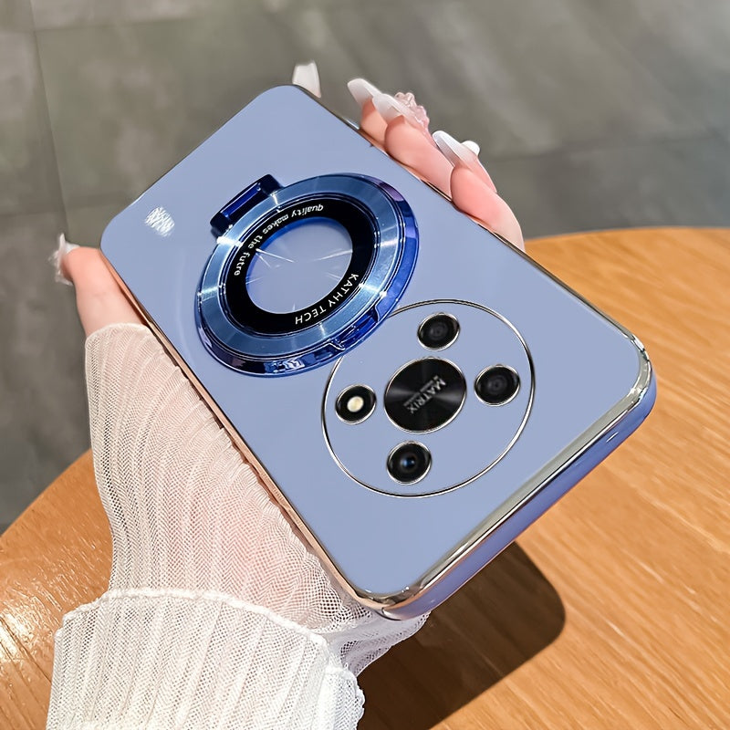 Universal TPU Phone Case for Honor Magic Series Anti-Shock Wireless Charging Stand Magnetic Closure