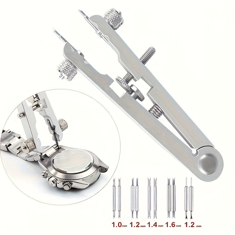 Alicates de barra de resorte tipo V para pulseras, herramienta para quitar correas de reloj para relojeros