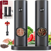 Electric Salt And Pepper Grinder Set With LED Light Adjustable Coarseness