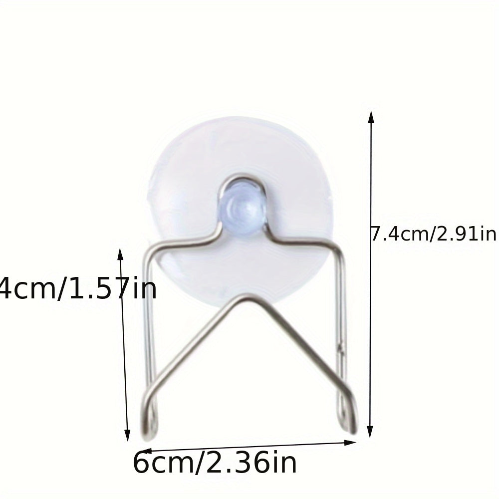 Stainless Steel Sponge and Towel Holder Wall Mount Suction Cup Rust-Resistant