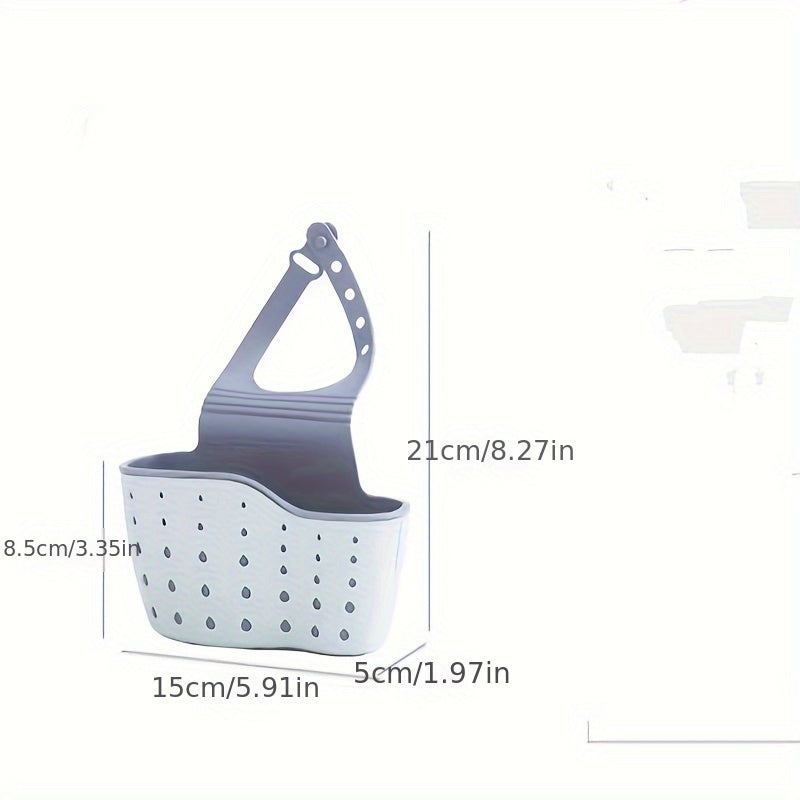 To'kilib turadigan - Klassik uslubdagi oshxona cho'kmasi uchun ko'p rangli to'siq, gubka, cho'tkalar va tozalash asboblari uchun to'rtburchakli osma saqlash savati.