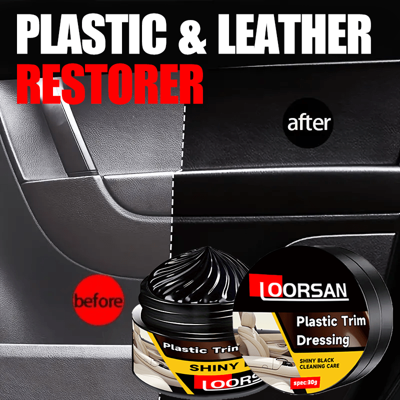 Plastic Restorer Paste for Car Surfaces Black Shine Restores Aging Damage Easy Application