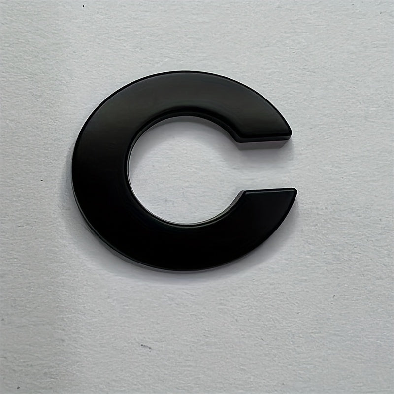 Металлические наклейки с буквами из цинкового сплава, автомобильные наклейки, черные номера, наклейки с именами