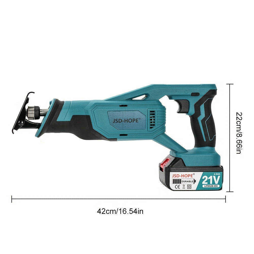 Cordless Reciprocating Saw 220V 240V PPSU Material Rechargeable Lithium Battery Included