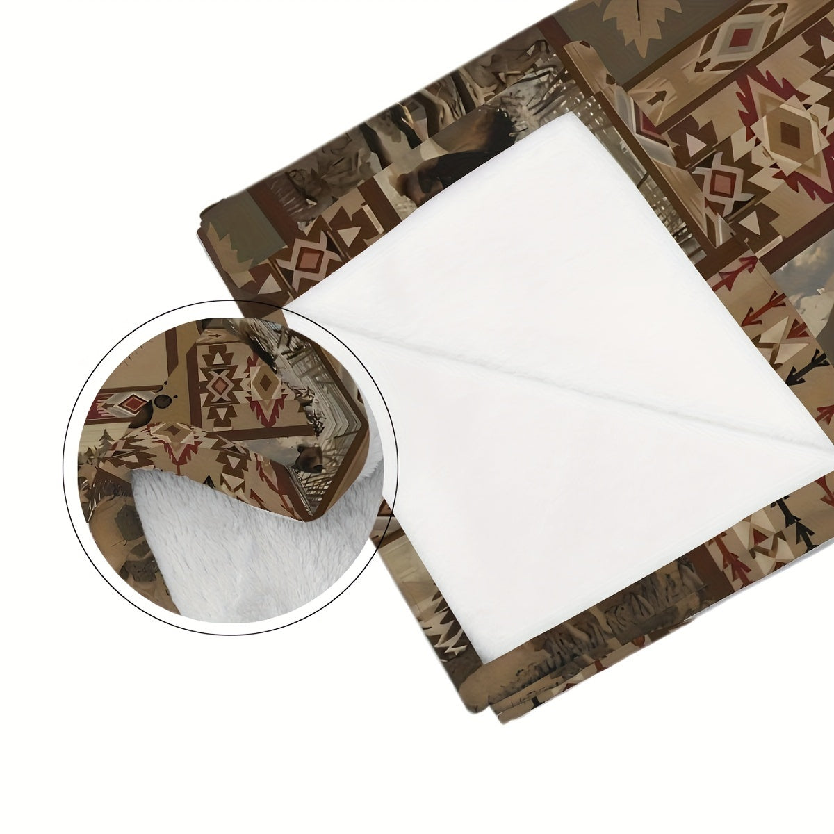 Fleece Blanket Throw for All Seasons Warm and Cozy Rustic Farmhouse Style