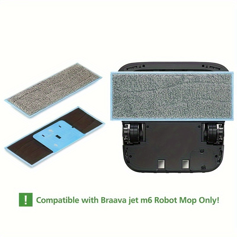 Six Packs Wet Mopping Pads Compatible with Braava Jet M6 Robot Mop