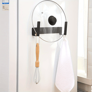 Organizador de rejilla para tapas de macetas perforadas para almacenamiento en cocina, negro, 1 pieza