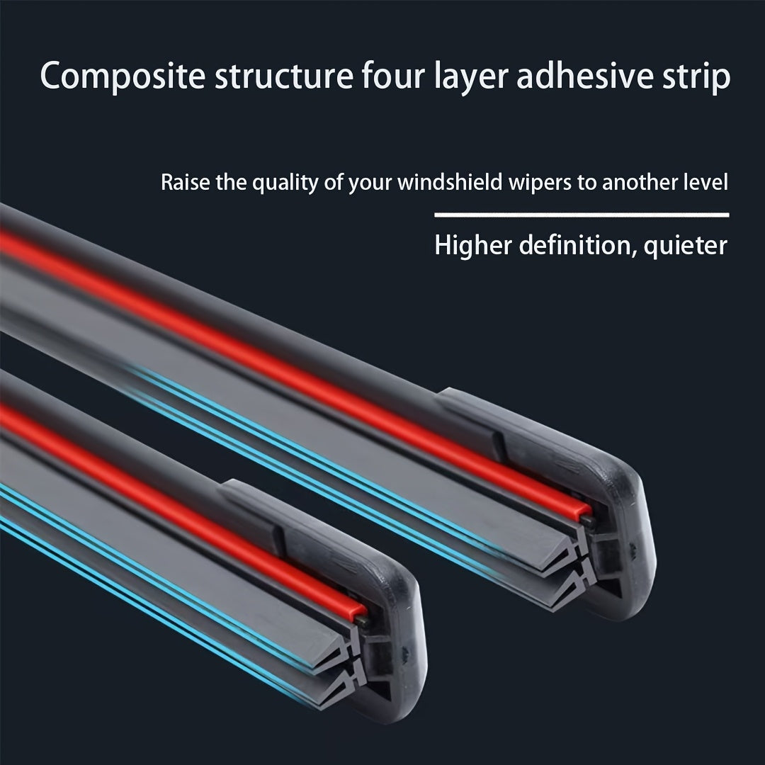 All-Season Four-Blade Wiper Blade with J/U Adapters, Quiet, Full Size