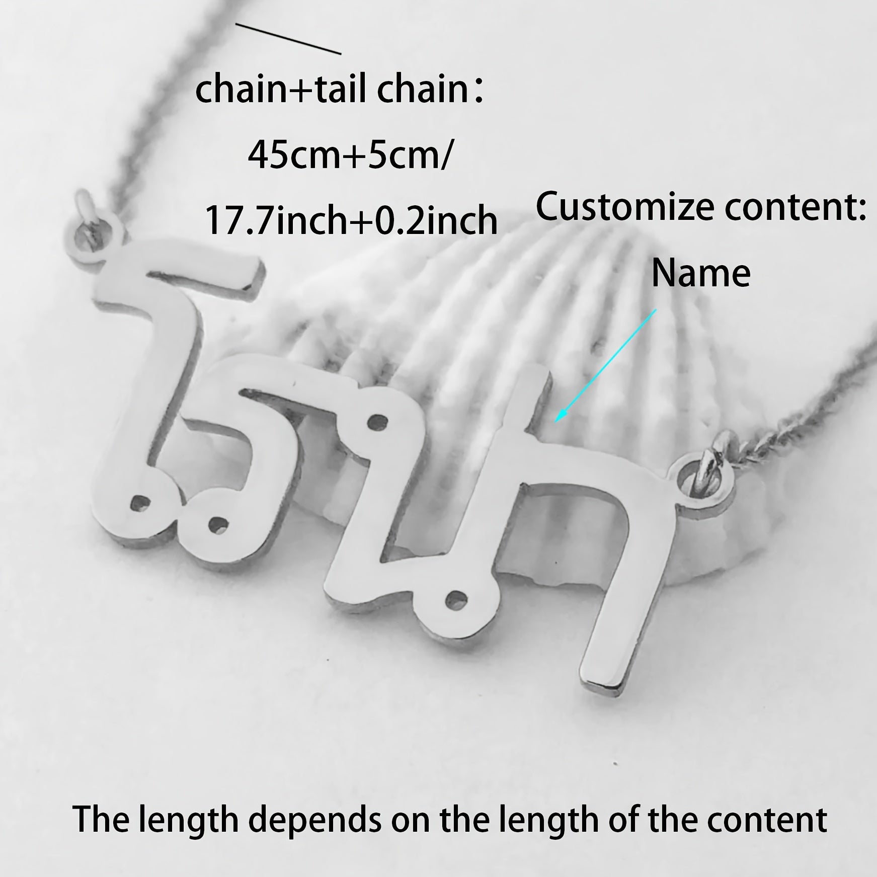 Personalized Thai Name Necklace Minimalist Pendant Jewelry for Women