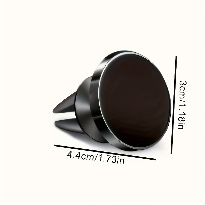 Soporte para teléfono en rejilla de ventilación de coche de aleación de aluminio universal, rotatorio para navegación