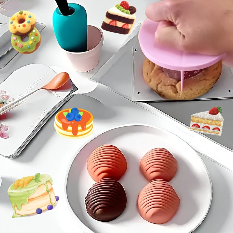 Manual Bread Slicer with Square Blade Reusable Bread Cutter Mold Easy Grip Handle