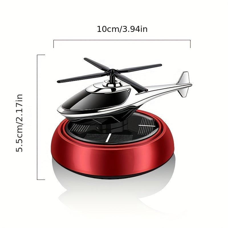 Solar Car Diffuser Air Freshener Aromatherapy Helicopter Decoration Gift