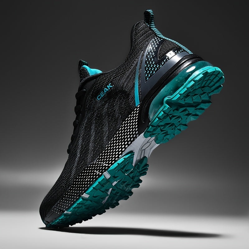 Men's Breathable Lightweight Running Shoes Non-Slip Lace-Up Sneakers for Outdoor Training