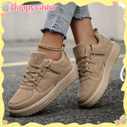 Women's Minimalist Retro Casual Sneakers Lightweight Flat-Soled Walking Shoes