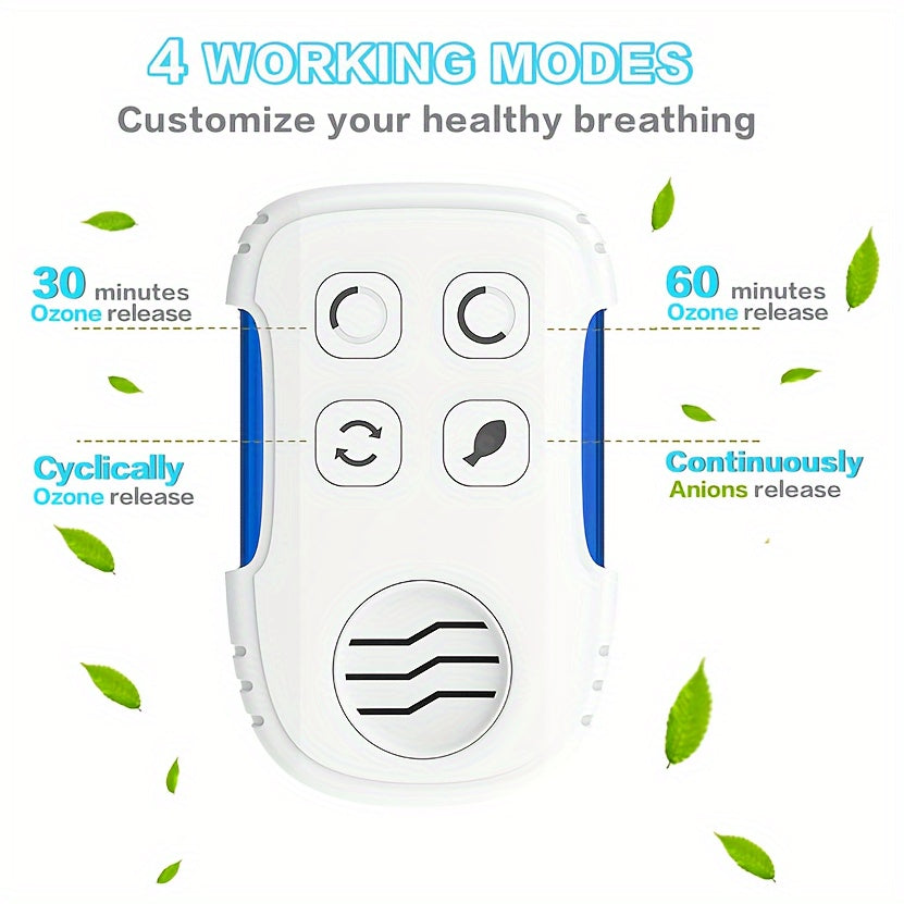Uy uchun hammom, uy, ofis uchun kichik plaginli havo tozalovchi, ozon generatori, ionizator, deodorizer