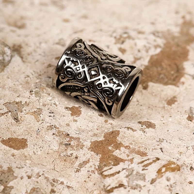 Set of 5 Nordic Viking Beard Beads for Braids and Jewelry Making Men Women