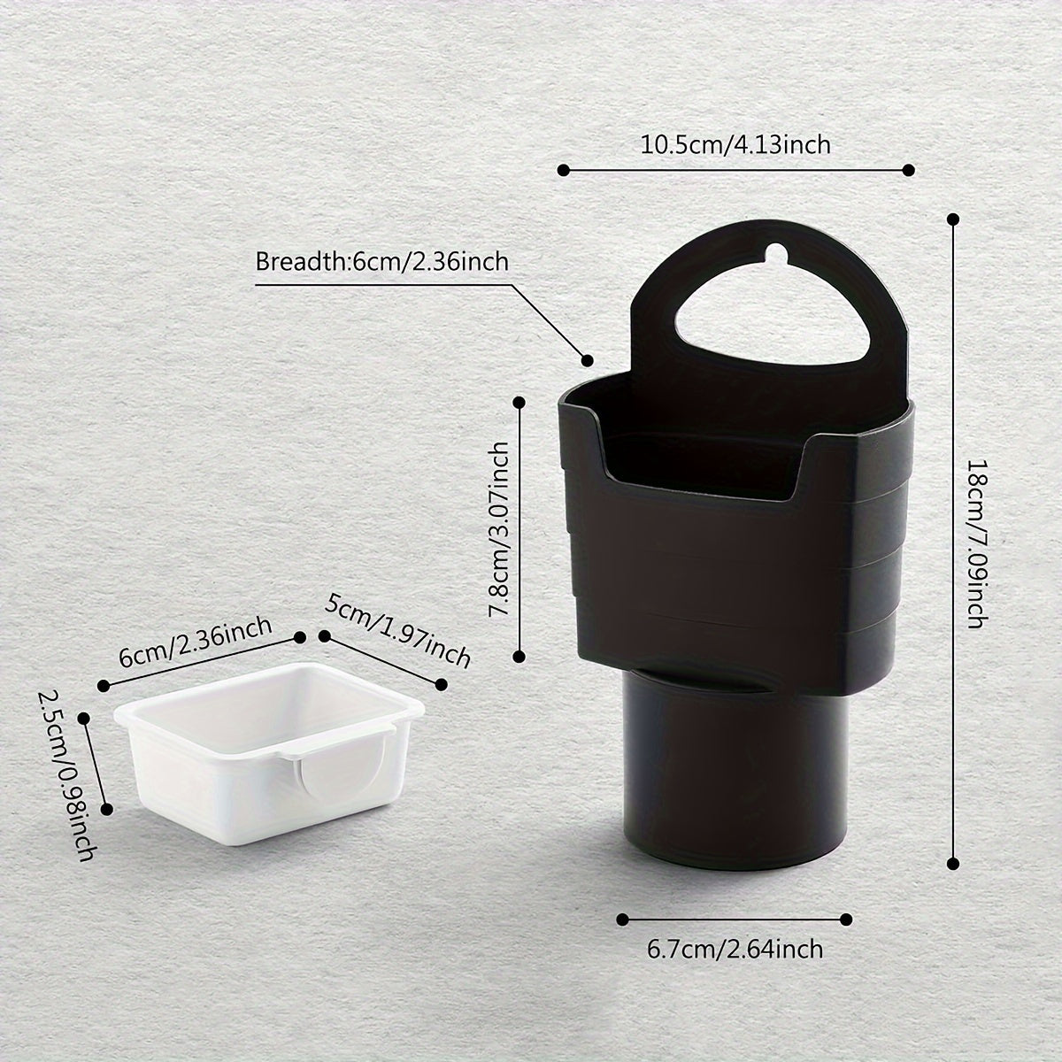 French Fry Holder with Sauce Container 18cm x 10cm PVC Food Storage