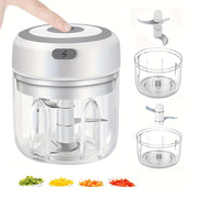 Mini USB Electric Garlic Chopper Meat Grinder Vegetable Shredder Fast Food Prep