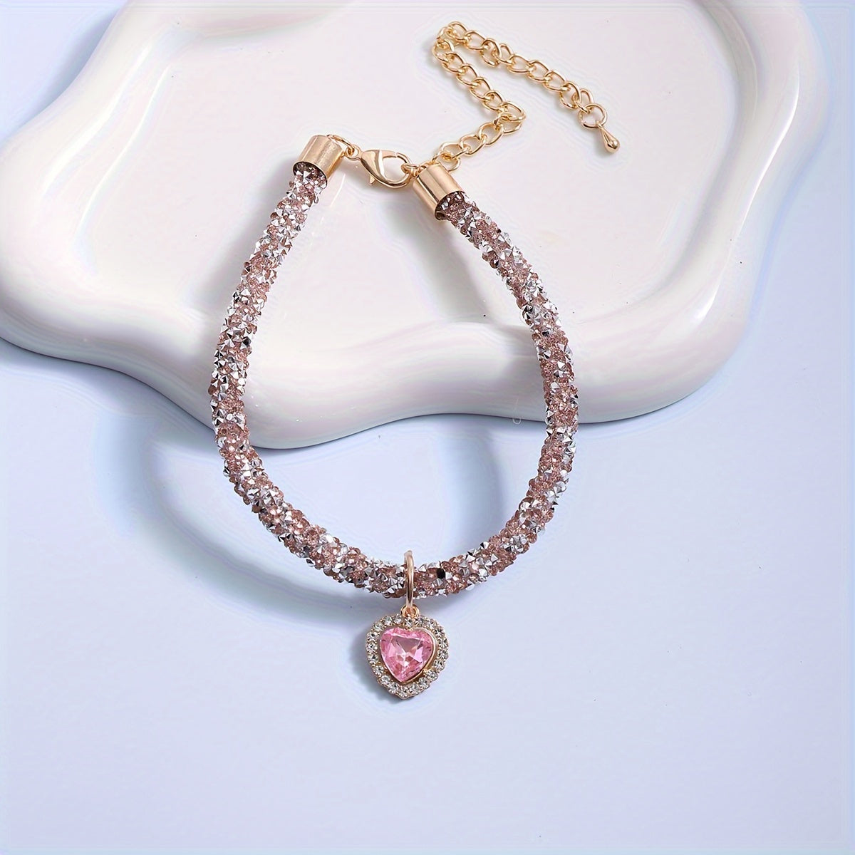 Faux Pearl and Ribbon Bow Cat Collar Pet Necklace Accessory