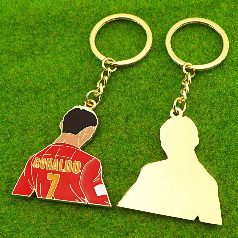 Soccer Keychain Zinc Alloy Sporty Design Gift for Fans