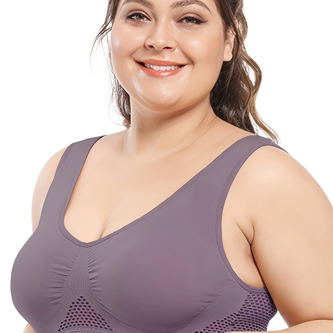 Women's Sports Bra Vest Mesh Breathable High Elasticity for Yoga Running