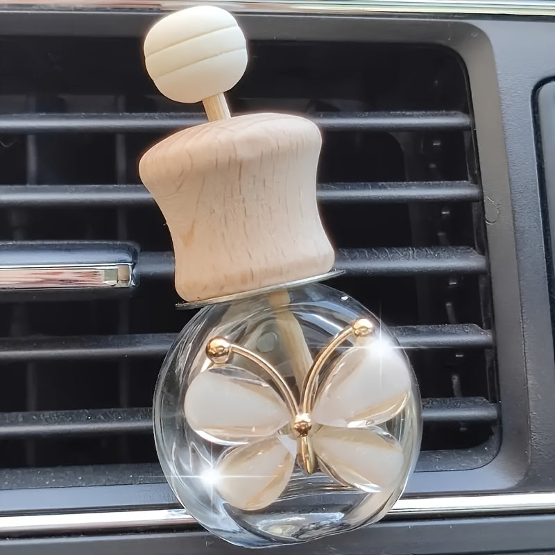 Car Decor Reusable Glass Bottle Essential Oil Diffuser Decorative Empty Bottle
