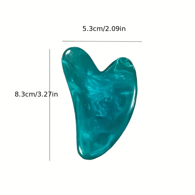 3-компонентный смоляной массажер для лица, тела, шеи и глаз; включает в себя доску для гуаша для ухода за кожей против морщин.