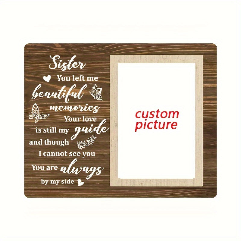 Sister Picture Frame Sympathy Gift Custom Wooden Canvas Memorial Remembrance