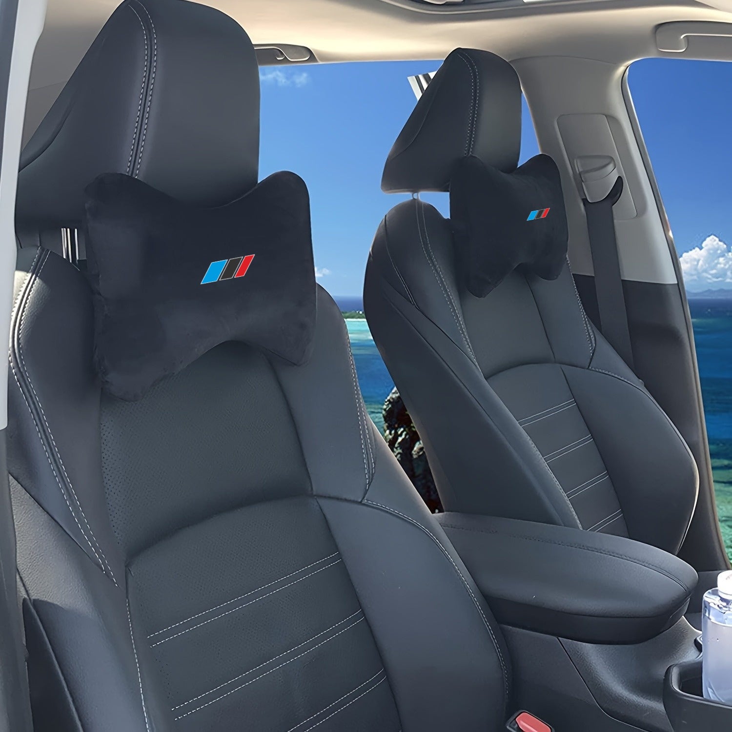 Universal Soft Plush Car Seat Headrest for Comfortable Neck Support