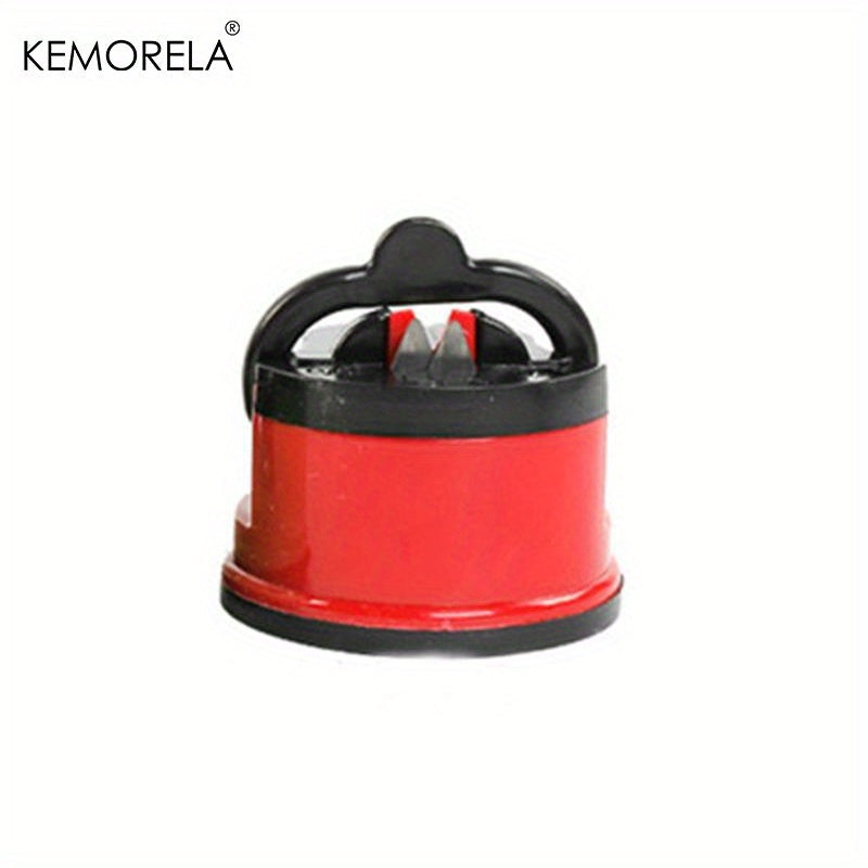Manual Knife Sharpener Red and Black for Kitchen and Chef Knives