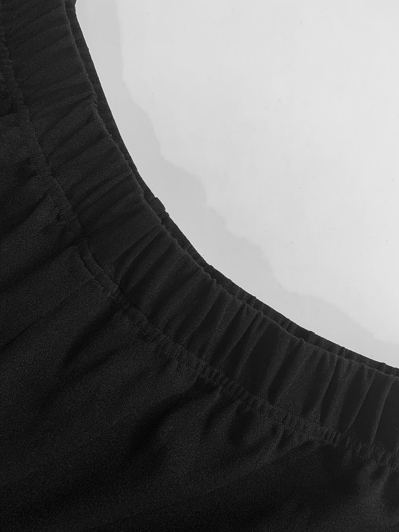 Pantalones de pierna ancha de talla grande con costura de encaje para primavera y verano