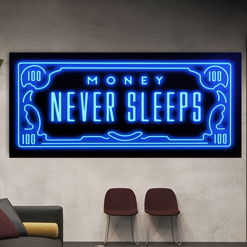 Modern Abstract Art Posters Canvas Wall Art Blue for Living Room Bedroom Indoor