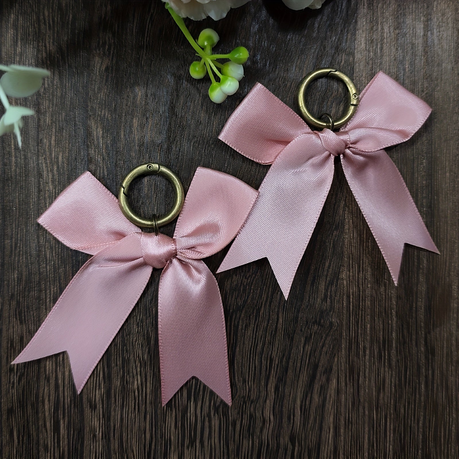 2PCS Satin Bow Boot Charms Zinc Alloy Shoe Decorations for Valentine Mardi Gras