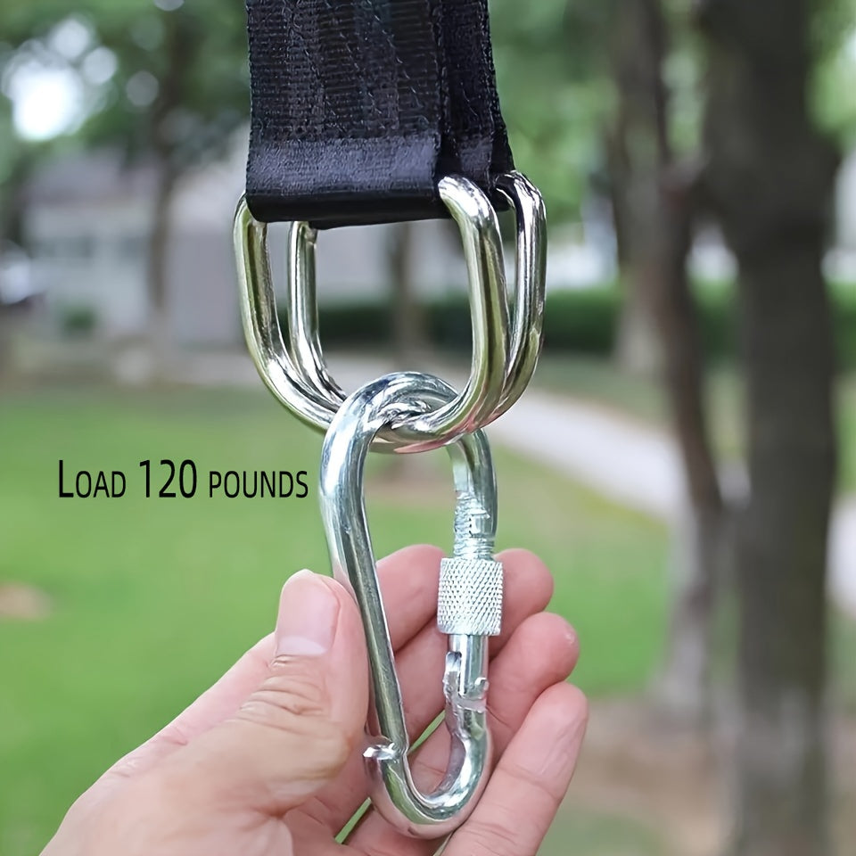 Durable Nylon Hammock Straps for Outdoor Swings Yoga Hanging Ropes Tree-Friendly Suspension