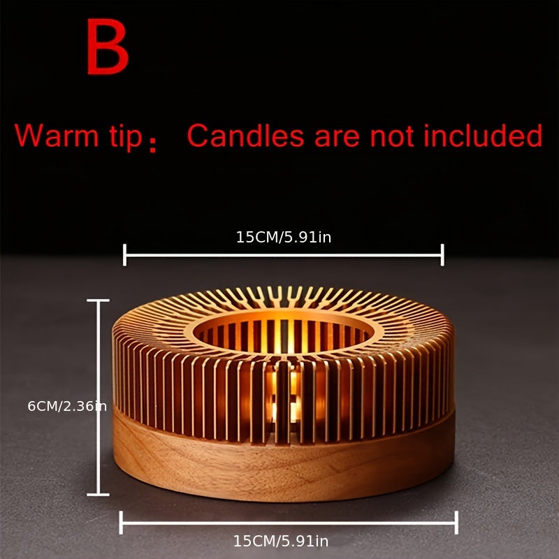 Metal Tea Warmer Set with Thermal Base for Holidays No Electricity Needed