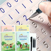 Educational Activity Set for Preschool Children Includes 4 Books, Pen, Refills, and Pen Holder