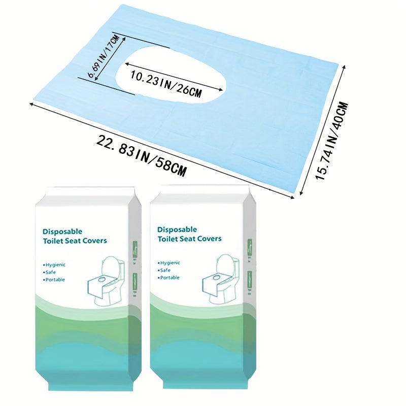 Disposable Toilet Seat Covers 20 Pack Waterproof Non-Woven Fabric Travel Public Restroom