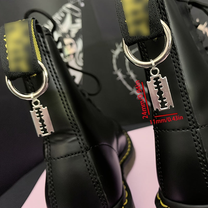 Unisex Grunge Punk Shoe Charms Set Boot Jewelry Gothic Accessories