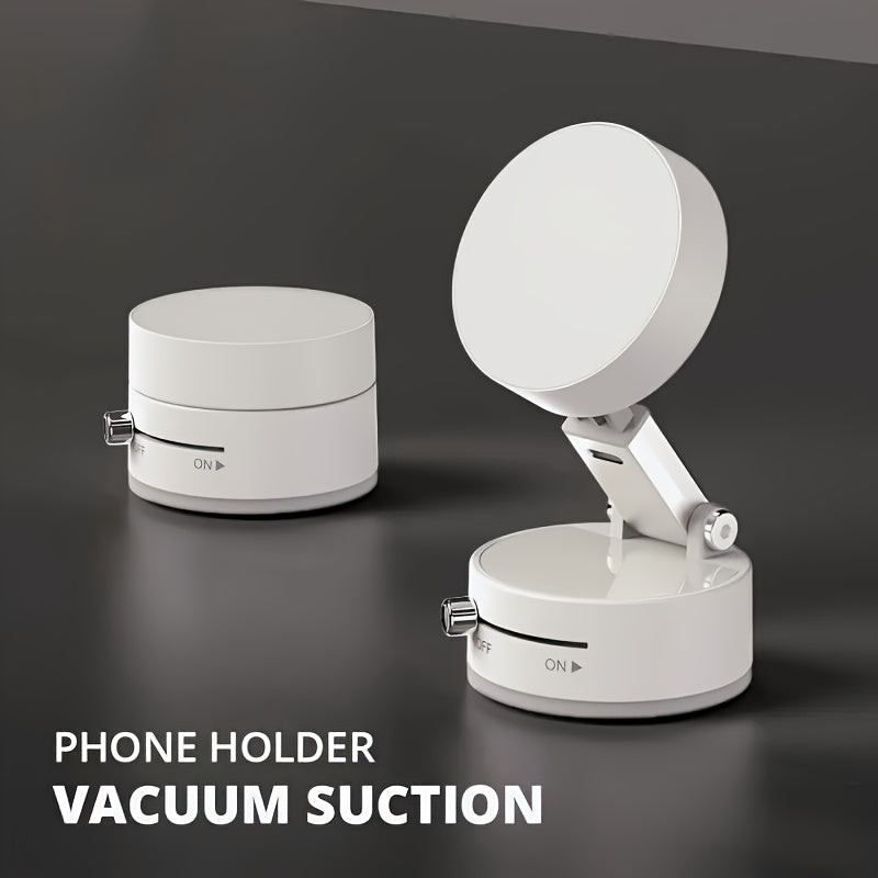 Foldable 360-Degree Double-Sided Magnetic Phone Holder with Suction for One-Hand Use