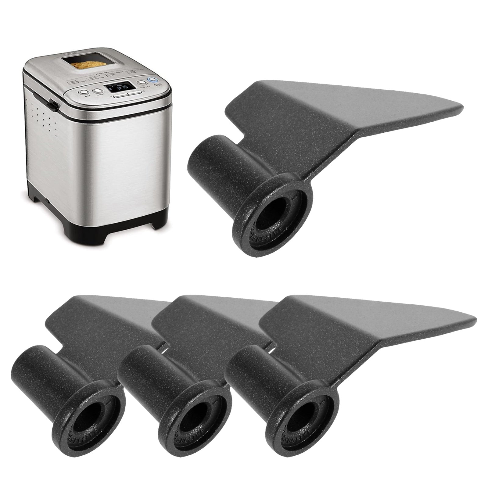 Cuisinart CBK-110 uchun 4 ta yopishmaydigan alyuminiy non pishirish mashinasining xamir qilish paddlari to'plami